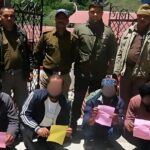 बद्रीनाथ धाम में हुड़दंग करने वाले 4 युवकों पर पुलिस की सख्त कार्यवाही।