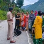 थराली पुलिस की गश्त बनी राहत की डोर।