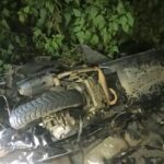 अज्ञात वाहन की टक्कर से स्कूटी गिरी खाई में,महिला की हुई मौत,अज्ञात वाहन चालक की तलाश जारी।