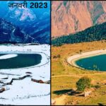 जलवायु परिवर्तन की मार : औली की धरती सूखी।