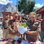 एसपी चमोली ने किया कोतवाली ज्योतिर्मठ का वार्षिक निरीक्षण। 